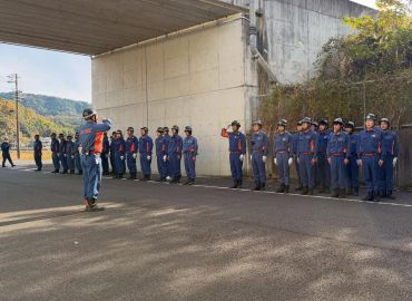 消防団訓練の見学